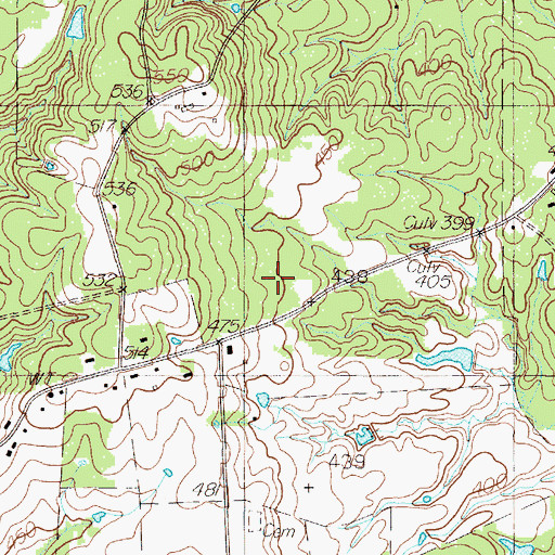 Topographic Map of San Augustine Spring, TX
