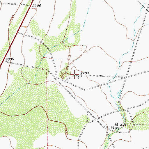 Topographic Map of San Pedro Springs (historical), TX