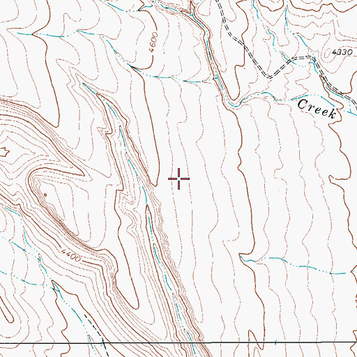 Topographic Map of Capote Springs, TX