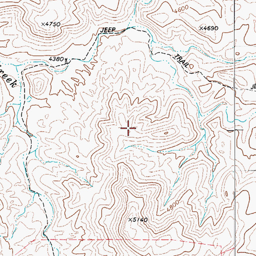 Topographic Map of Hot Springs, TX