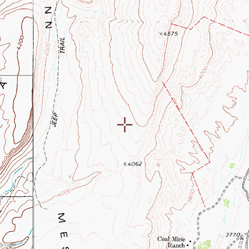Topographic Map of Newman Springs, TX