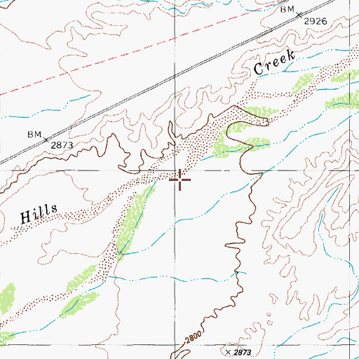 Topographic Map of Rabago y Teran Springs, TX