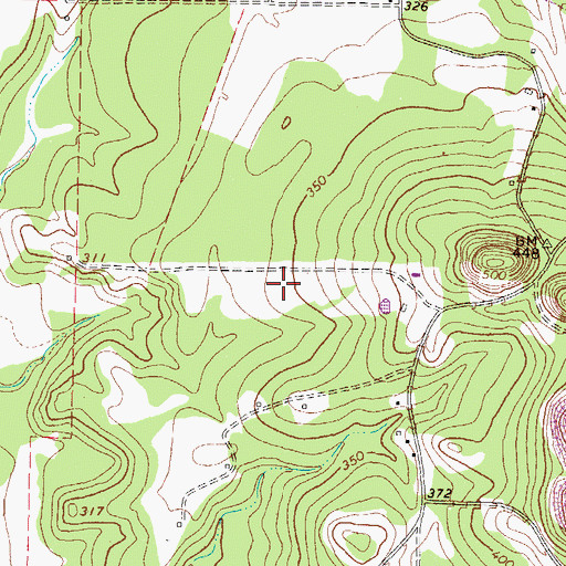 Topographic Map of Sycamore Spring, TX