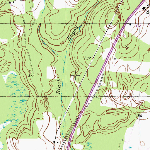 Topographic Map of Palisada Spring, TX