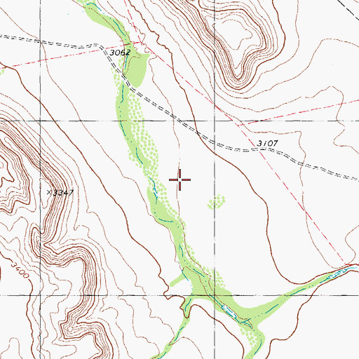 Topographic Map of King Springs (historical), TX