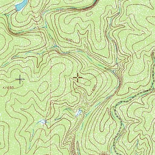 Topographic Map of Kothmann Springs, TX