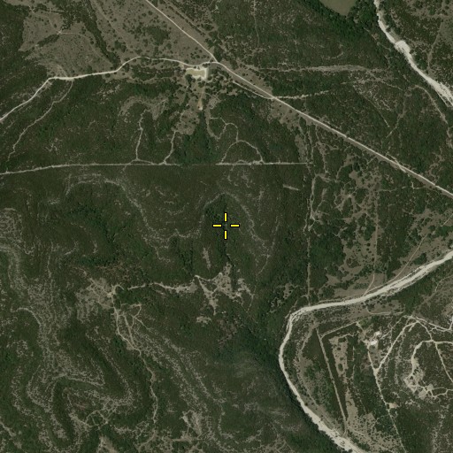 Aerial/Satellite Image of Cedar Springs, TX