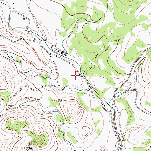 Topographic Map of Cypress Creek Spring, TX
