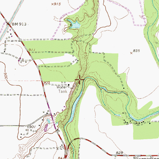Topographic Map of Haby 1 Springs, TX