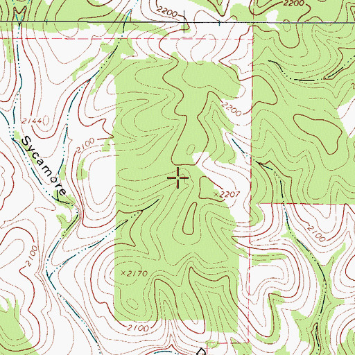 Topographic Map of Lynx Haven Springs, TX