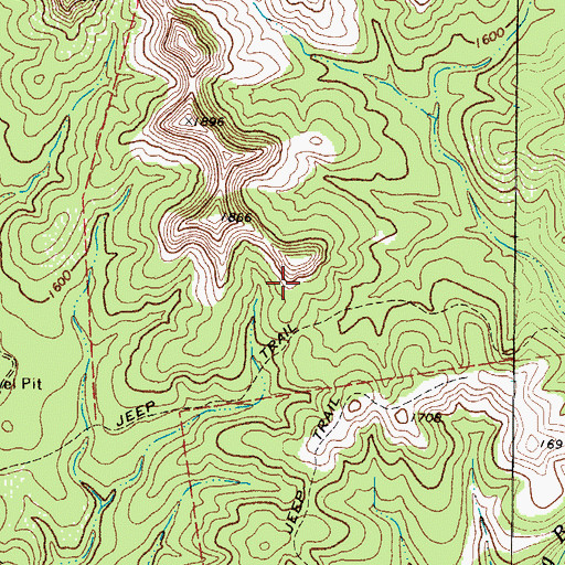 Topographic Map of Schwander Springs, TX