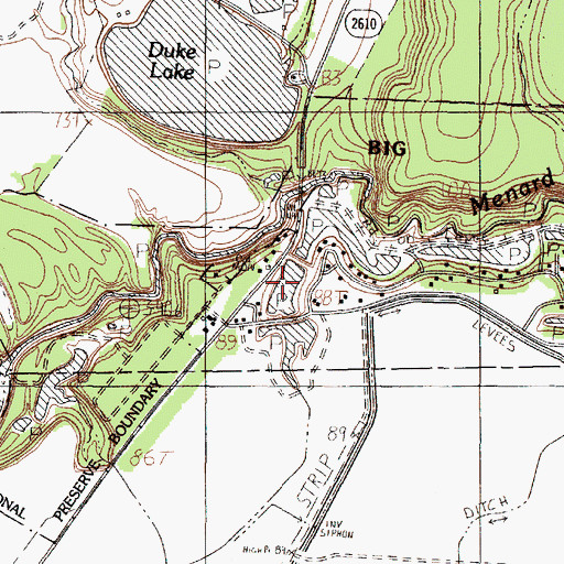 Topographic Map of Williams Spring, TX