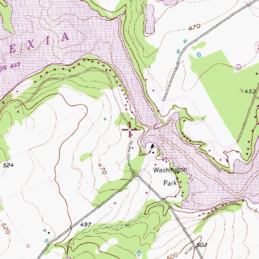 Topographic Map of Comanche Spring, TX