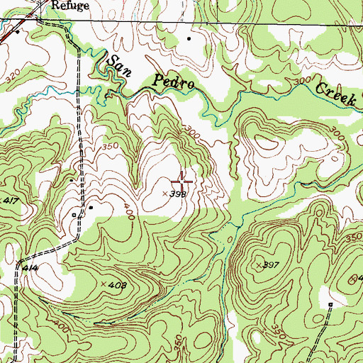 Topographic Map of Boiling Spring, TX