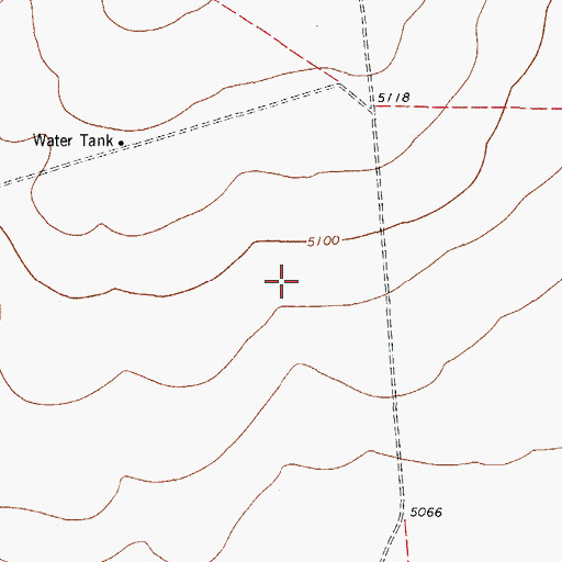 Topographic Map of Alamo Springs, TX