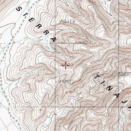Topographic Map of Cove Springs, TX