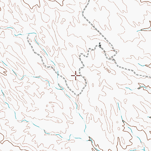 Topographic Map of Wilson Spring, TX