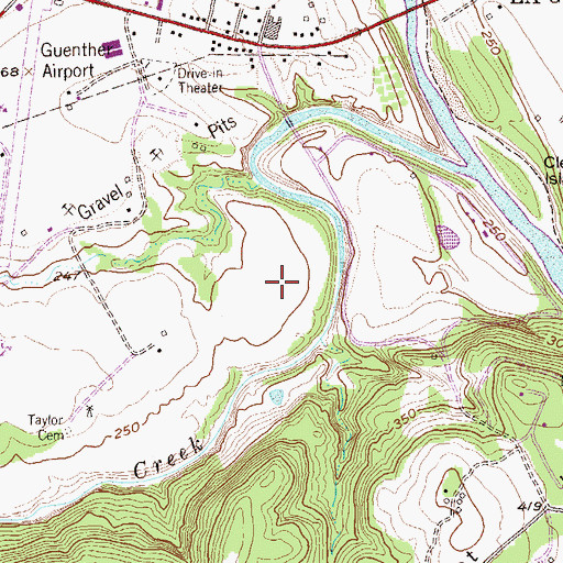 Topographic Map of Mount Maria Spring, TX