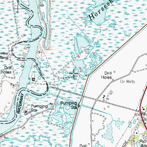 Topographic Map of Smith Springs, TX