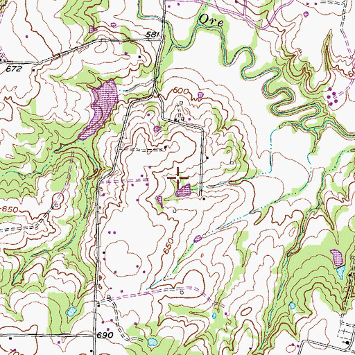 Topographic Map of Dripping Springs, TX