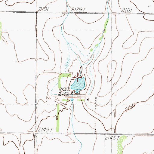 Topographic Map of Deaver Springs, TX