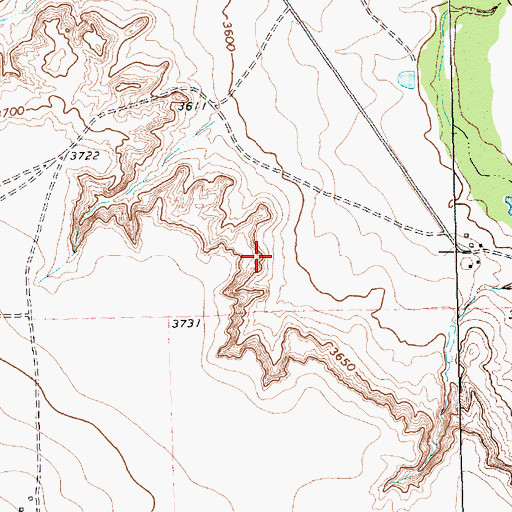 Topographic Map of XIT Springs (historical), TX