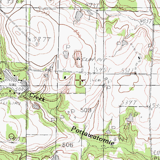 Topographic Map of Meredith Spring, TX