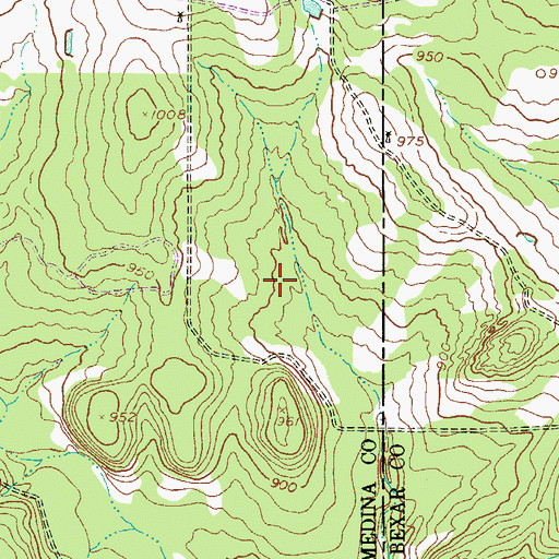 Topographic Map of San Lucas Springs, TX