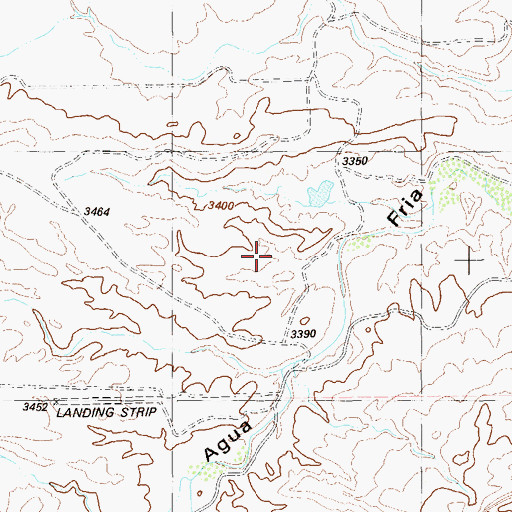Topographic Map of Agua Fria Springs, TX