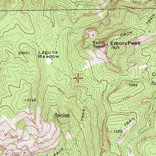Topographic Map of Boot Springs (historical), TX