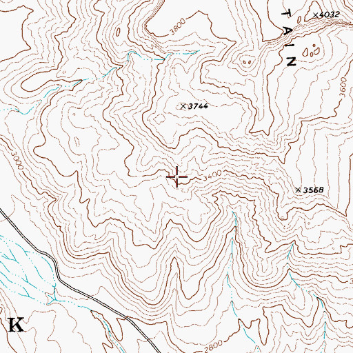 Topographic Map of Glenn Spring, TX