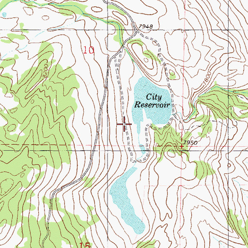 Topographic Map of Jones Number 2 Dam, CO