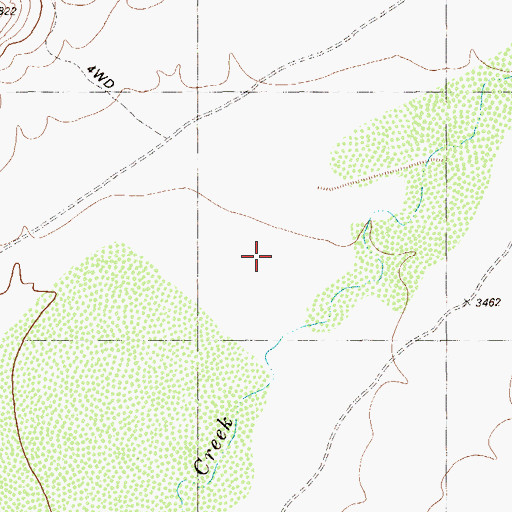 Topographic Map of Tinaja Springs, TX