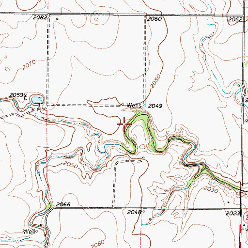 Topographic Map of Wolf Creek Springs, TX