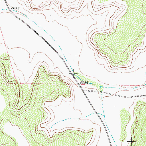 Topographic Map of Indian Water Hole Spring, TX