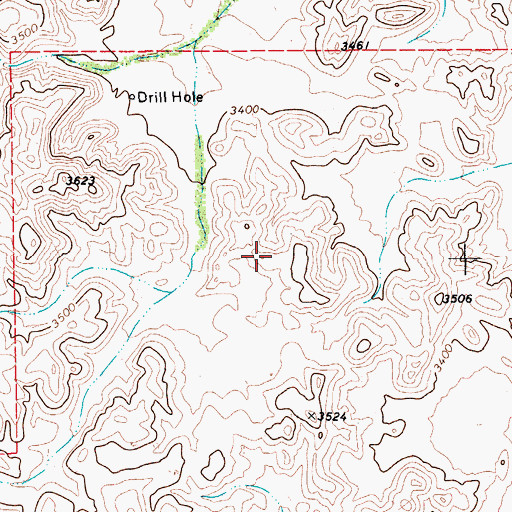 Topographic Map of Rustler Springs, TX
