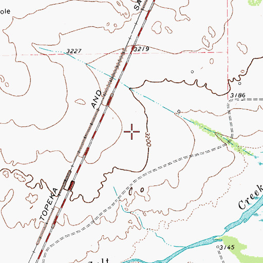 Topographic Map of Virginia Springs, TX