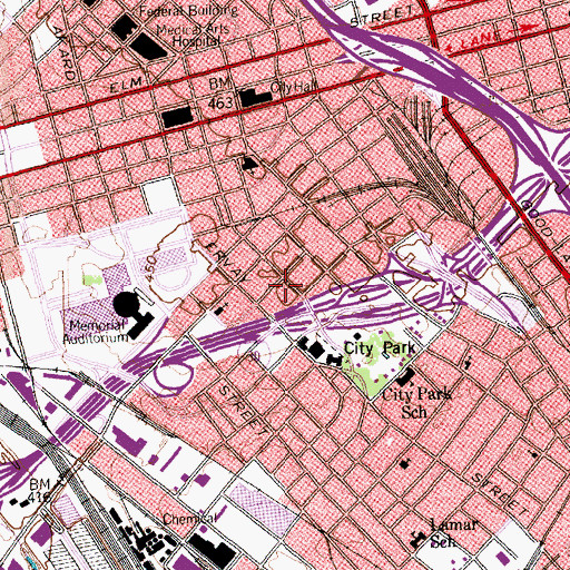 Topographic Map of Browder Springs, TX