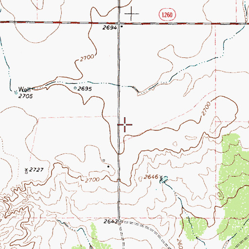 Topographic Map of Bitter Creek Spring, TX