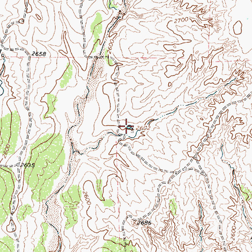 Topographic Map of East Spring, TX
