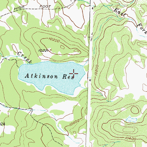 Topographic Map of Big Creek Reservoir Number 3, CO
