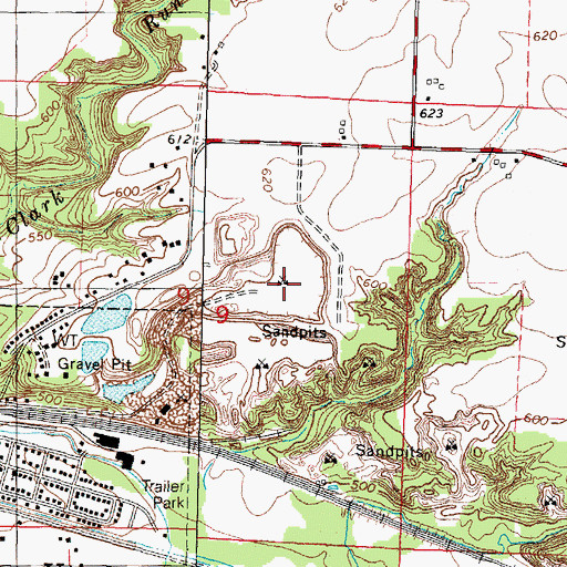 Topographic Map of Utica Quarry, IL
