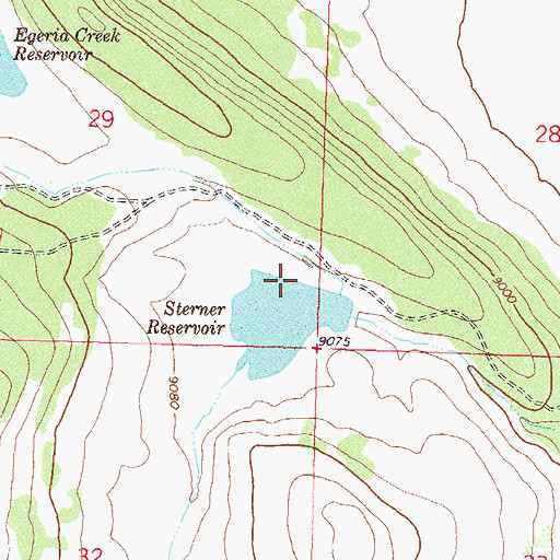 Topographic Map of Sterner Dam, CO