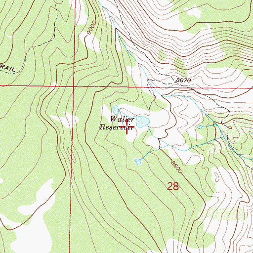 Topographic Map of Wohler-Walier Dam, CO