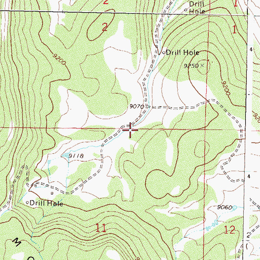 Topographic Map of Winslow Dam, CO