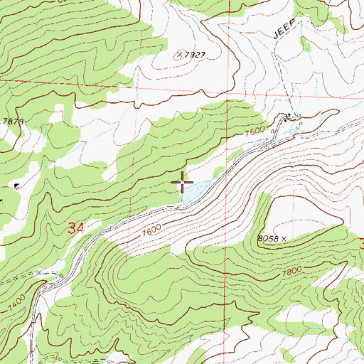 Topographic Map of Yarmony Dam, CO