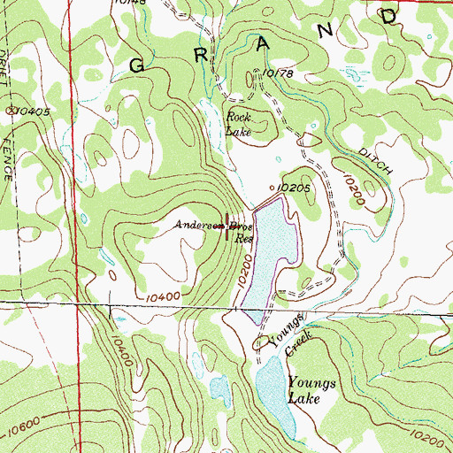 Topographic Map of Anderson Brothers Number 1 Dam, CO