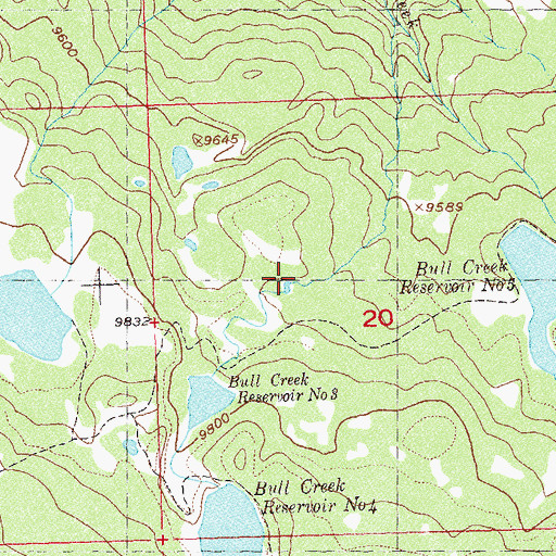 Topographic Map of Big Beaver Dam, CO