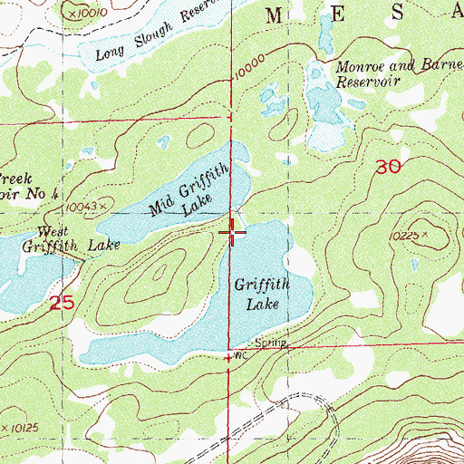 Topographic Map of Coon Creek Number 1 Dam, CO