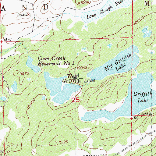 Topographic Map of Coon Creek Number 2 Dam, CO